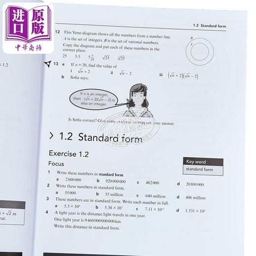 【中商原版】NEW Cambridge Lower Secondary Mathematics Workbook 9剑桥初中数学练习册九年级初三 商品图3