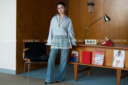 【门店同款】ENJOY春季盐貌似糖衬衫背心两件套 161850891 商品图8