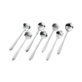 日本进口佐藤金属咖啡勺梅花