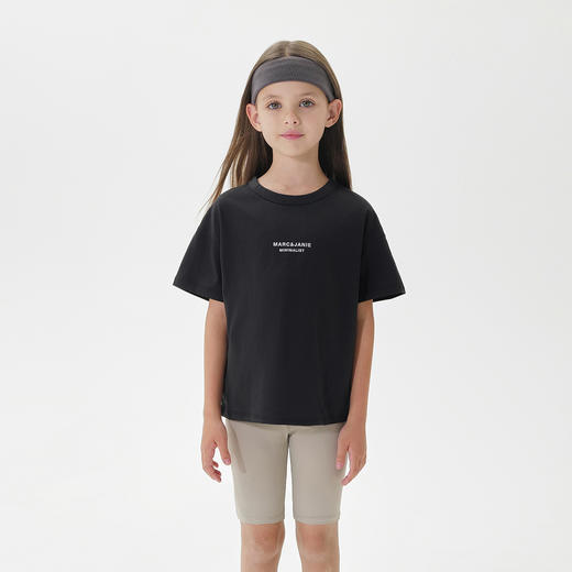 【棉感速干】马克珍妮男女童运动短袖T恤儿童上衣夏装新款240379 商品图2