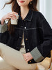 设计感格子翻袖牛仔衬衫外套女2025春秋装上衣💕 商品缩略图0