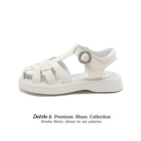 笛莎Deesha 女童童鞋2025夏新款时尚凉鞋