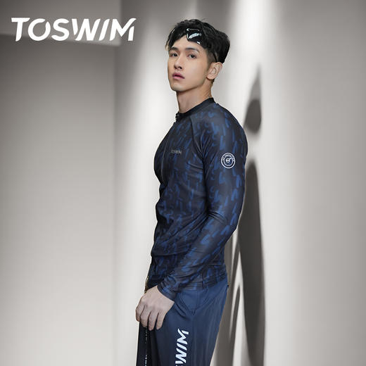 【TOSWIM】男士泳衣时尚潮流户外休闲修身弹力男士舒适泳裤男款大码 商品图1
