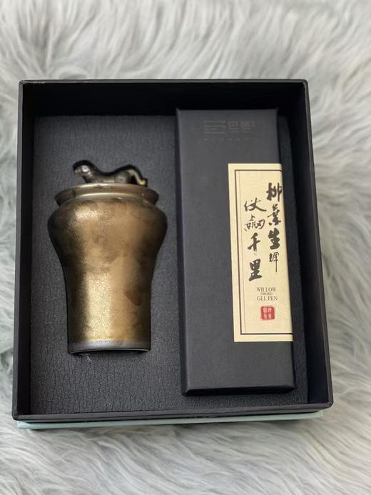 虎钮茶叶罐+柳叶剑笔套装 商品图4