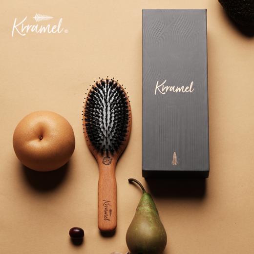 KRRAMEL 护发猪鬃梳 礼盒气垫梳按摩木梳子女礼盒结婚礼物伴手礼 商品图4