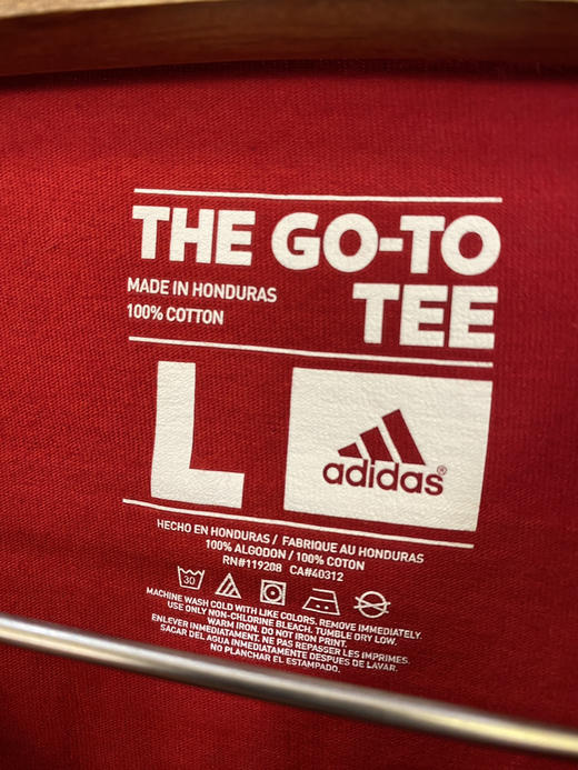 adidas 阿迪达斯 NCAA 美国大学体育协会 短袖T恤 _SST(L) 商品图3