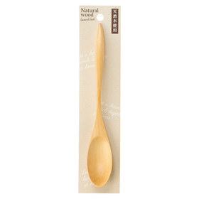 日本进口石田白木甜点匙带衬纸19.5cm