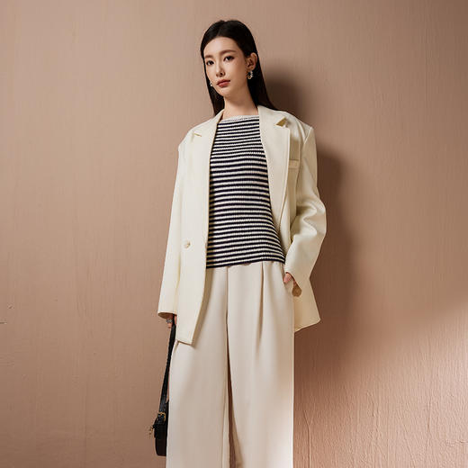 I'd爱帝一字领羊毛衫轻熟风正肩显瘦打底针织衫 商品图2