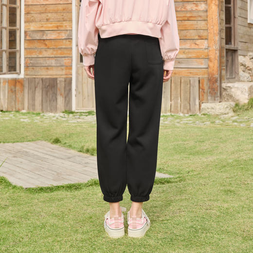 半身缘女裤 春季时尚柔软宽松版型简约休闲卫裤251102P37702726 商品图3