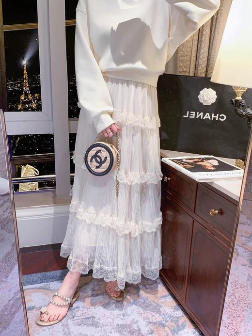 张心子【芭蕾美学】春夏温柔风通勤花边蛋糕裙半身裙 U2503025 商品图10