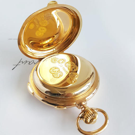 【95新】怀表LE PHARE力菲亚55MM计时；两问14k金 积家机芯201025LV05 商品图10
