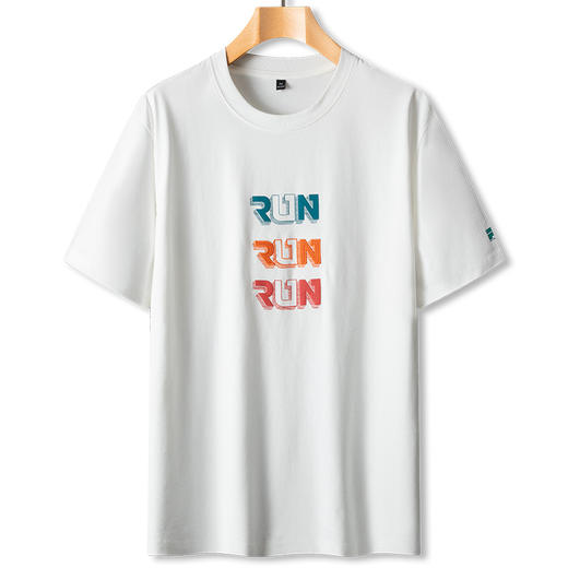 【100%棉】【DPS】大依优型大码短袖T恤加肥加大码阔版半袖男夏季新款肥佬大肚子圆领宽松潮流 商品图5