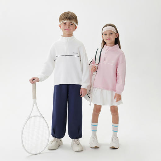 马克珍妮男女童空气棉立领运动卫衣儿童外套2025年春装新款550350 商品图1