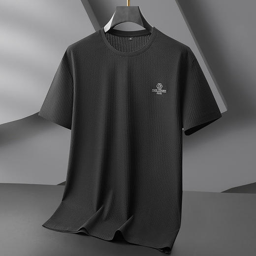 【冰丝】【DDP】大依优型大码短袖T恤休闲圆领冰丝透气男士加肥加大码运动半袖上衣胖子 商品图5