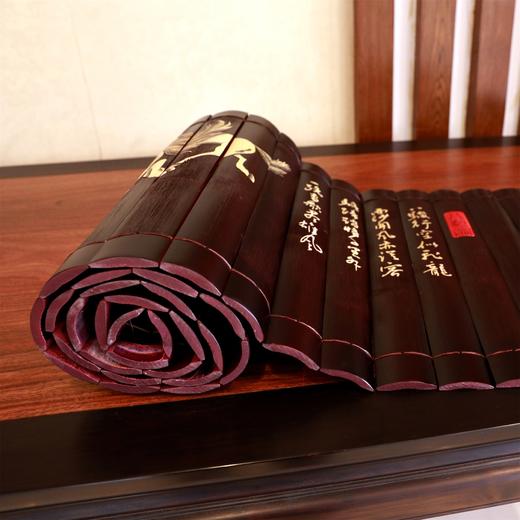 48cm八骏图°竹雕画简书 商品图9