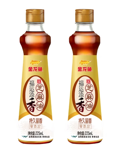 金龙鱼福运添香芝麻油-级225ml*2瓶