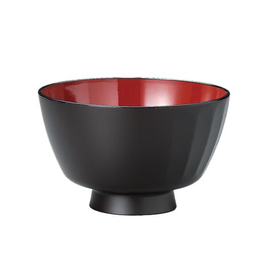 日本进口石田汤碗汉式碗 竖纹焦茶 大 商品图0