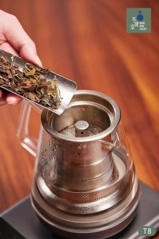 不觉堂T8纯钛蒸煮一体内胆玻璃煮茶炉蒸茶玻璃壶烧水壶专用 商品图2