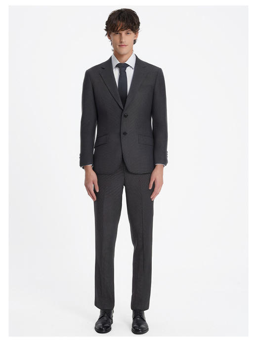 callisto高智系列山影灰黑色千鸟格绵羊毛西服 商品图2