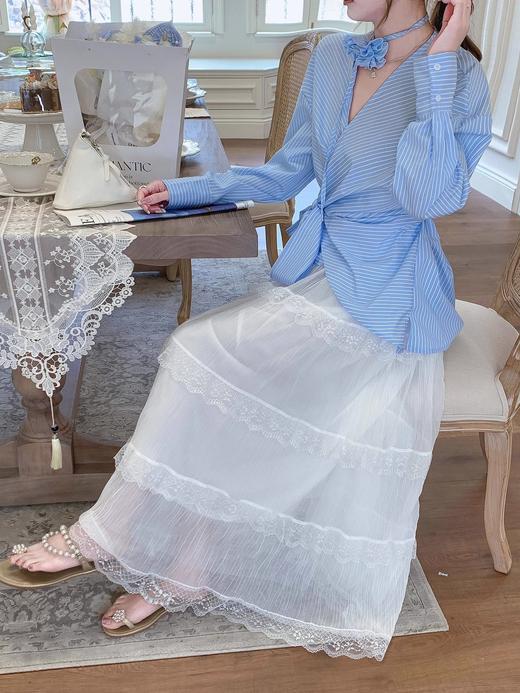 张心子【芭蕾美学】春夏温柔风通勤花边蛋糕裙半身裙 U2503025 商品图1