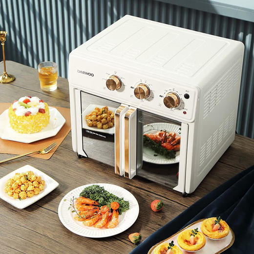 大宇（DAEWOO）电烤箱家用宿舍多功能全自动烘焙机大容量空气炸烤箱DY-KX25T升级版_DY-KX25T 商品图5