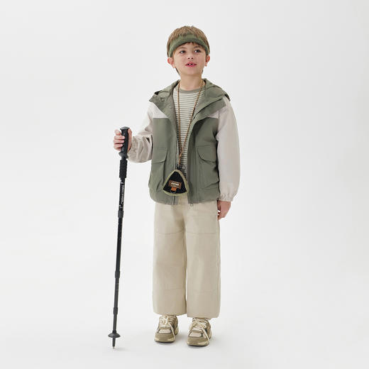 【三防】马克珍妮男童户外撞色外套2025年春季新款250116 商品图1