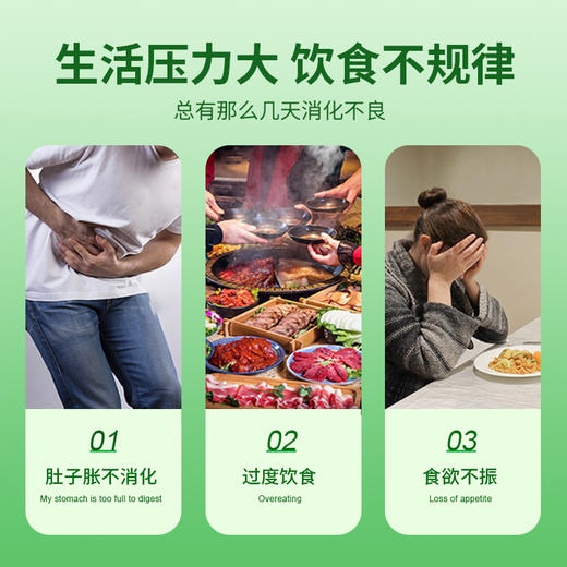 华喜达世健牌山楂麦芽白术咀嚼片舒缓肚子胀不消化过度饮食欲不振 商品图1