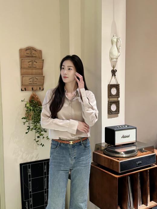 （高定系列）火桐hooton 高密重绉系列 长袖真丝衬衫YT3003 商品图5