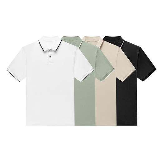 GXG男装  BASIC系列索罗娜凉感多色短袖polo衫男  春季热卖 商品图4