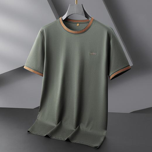 【DDP】大依优型大码短袖T恤时尚拼色潮流半袖体恤男加大夏装肥佬宽松休闲圆领棉胖子 商品图2