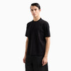 EMPORIO ARMANI 阿玛尼 男士徽标提花棉质圆领短袖T恤 黑色 EM000943 AF10762 FC157 商品缩略图1