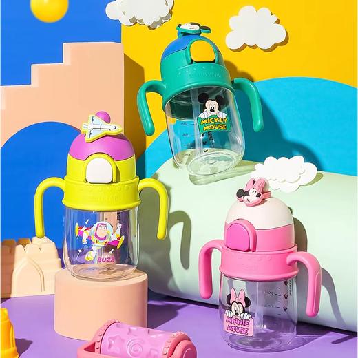 杯具熊儿童火箭塑料学饮杯儿童吸管水杯340ml 多款式可选 商品图1