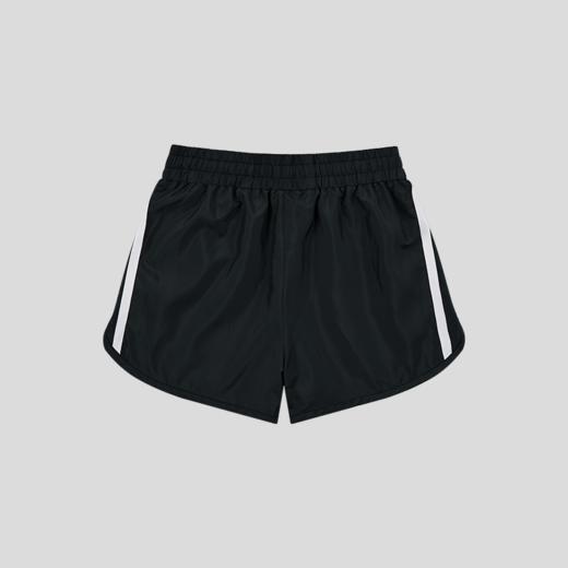 GOODBAI 23 logo编号印花撞色织带收腰薄款短裤 商品图4