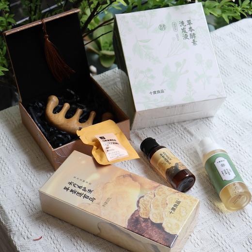 旱墨莲首乌头疗养护液套装（成都仓库-顺丰发货）| 洗发液500ml/瓶＋头疗液 300ml/瓶＋经络梳1把【赠】，来自广州花都，生产方：十度良品【合作生产，公平贸易】 商品图8