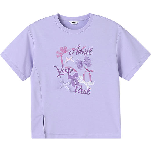 女童SORONA凉感短袖针织衫夏季新款安奈儿童装实体店同款AG521654 商品图6