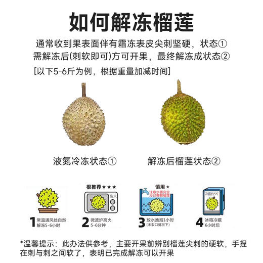 【BF】猫山王榴莲整果BC级 约2-2.5斤(保3房) 商品图5