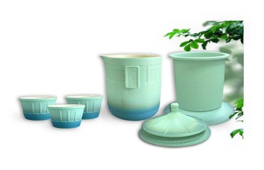 【影青大礼堂旅行套装茶具】 商品图3