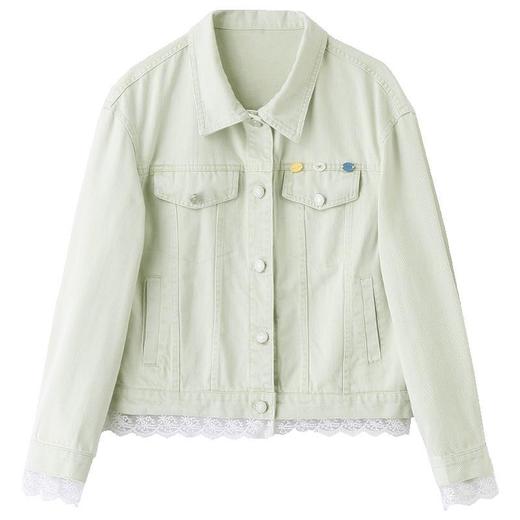 蕾丝花边牛仔外套女短款2025春季新款小个子休闲百搭洋气夹克上衣 商品图4