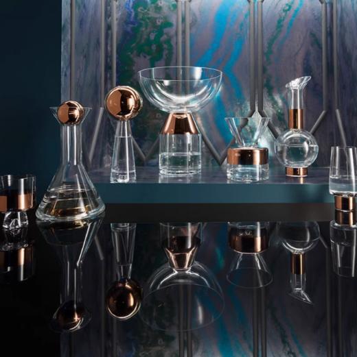 TomDixon手工吹制玻璃镀铜花瓶现代简约家用创意新房子乔迁礼物tank 商品图2