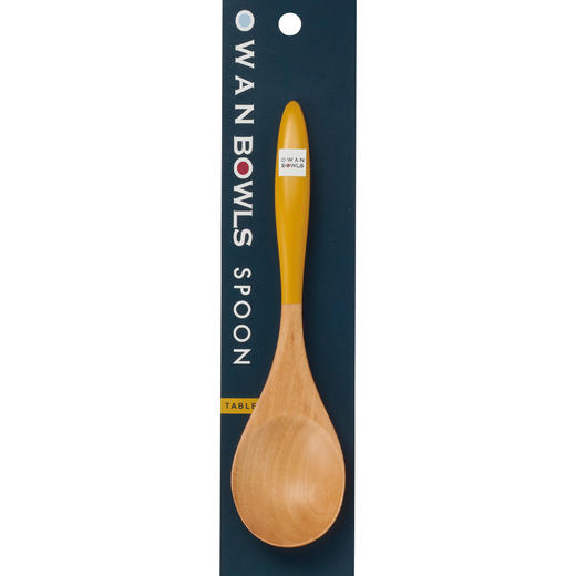日本进口石田白木彩色汤匙 黄色 商品图0