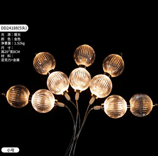 DD24188-5头灯串（运费自理） 商品图0