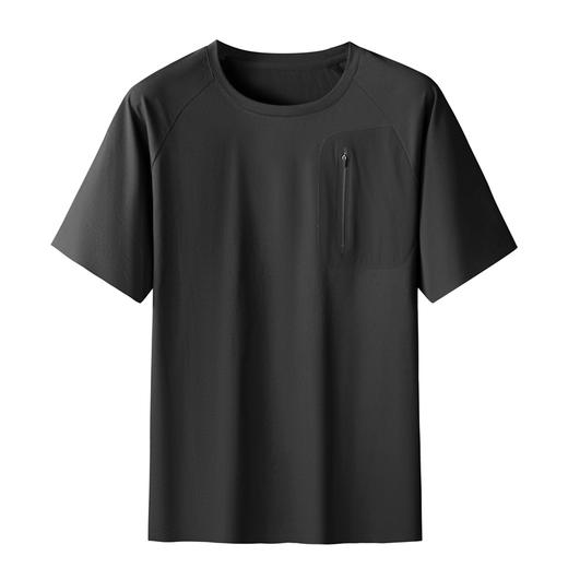 【DTH】大依优型大码圆领短袖T恤加肥加大肥佬休闲宽松运动胖子上衣男士 商品图4