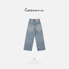 COCO ZONE 2025美式复古水洗磨破直筒牛仔裤CD2A0606 商品缩略图1