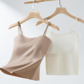 【暗纹冰丝美背吊带】暗纹冰丝美背吊带美背吊带背心带胸垫固定杯内搭抹胸