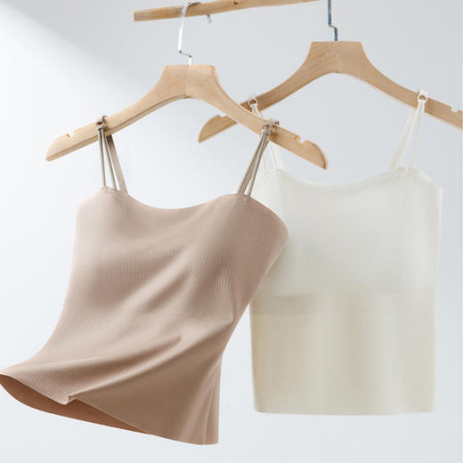 日式无印暗纹冰丝美背吊带 A-4592 商品图1