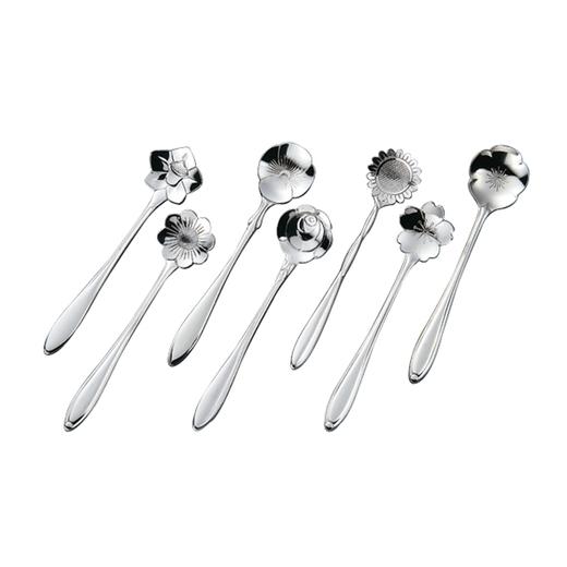 日本进口佐藤金属咖啡勺玫瑰 商品图0