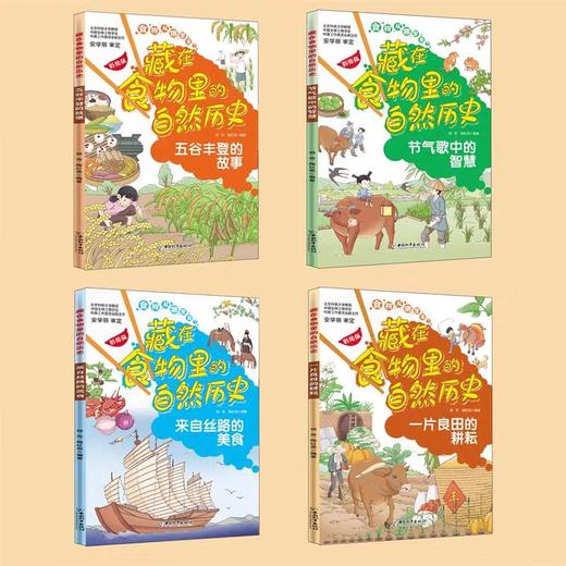 藏在食物里的自然历史全4册五谷丰登的故事节气歌中的智慧一片良田的耕耘来自丝路的美食杨芳编著中国和平出版社二十四节气 商品图3
