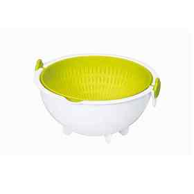 日本进口小久保工业所旋转沥水篮小号（绿色）