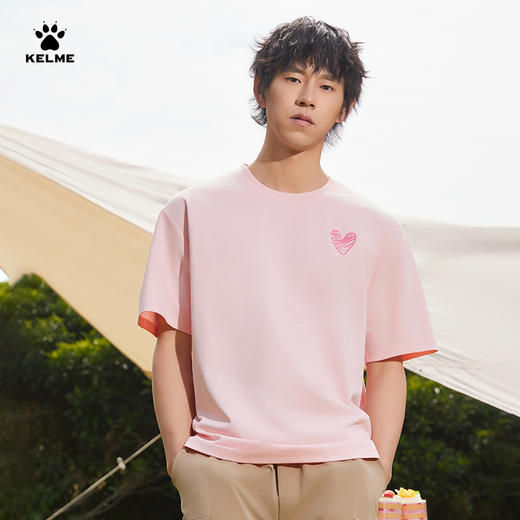 卡尔美2025新款男女同款中性短袖T恤 商品图4