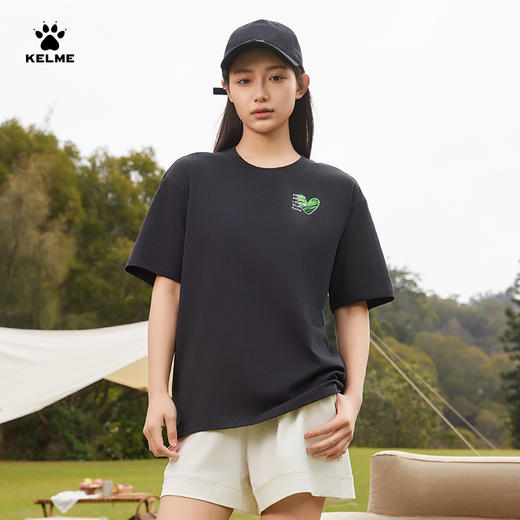 卡尔美2025新款男女同款中性短袖T恤 商品图5